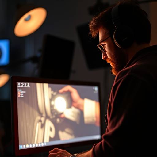 Professional colorist adjusting color grading settings on a monitor